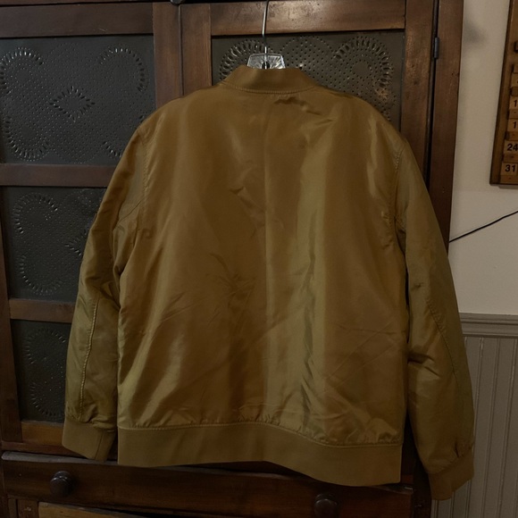 H&M Bomber Jacket Dark Mustard L - Picture 2 of 6